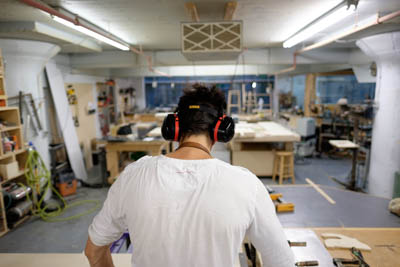 Another shot of me from behind this time with my safety gear on.