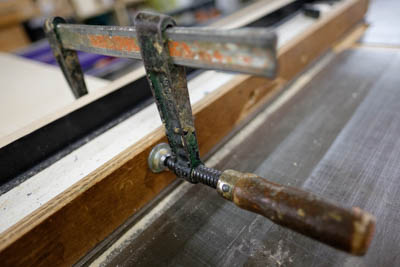 A stylish shot of a clamp.
