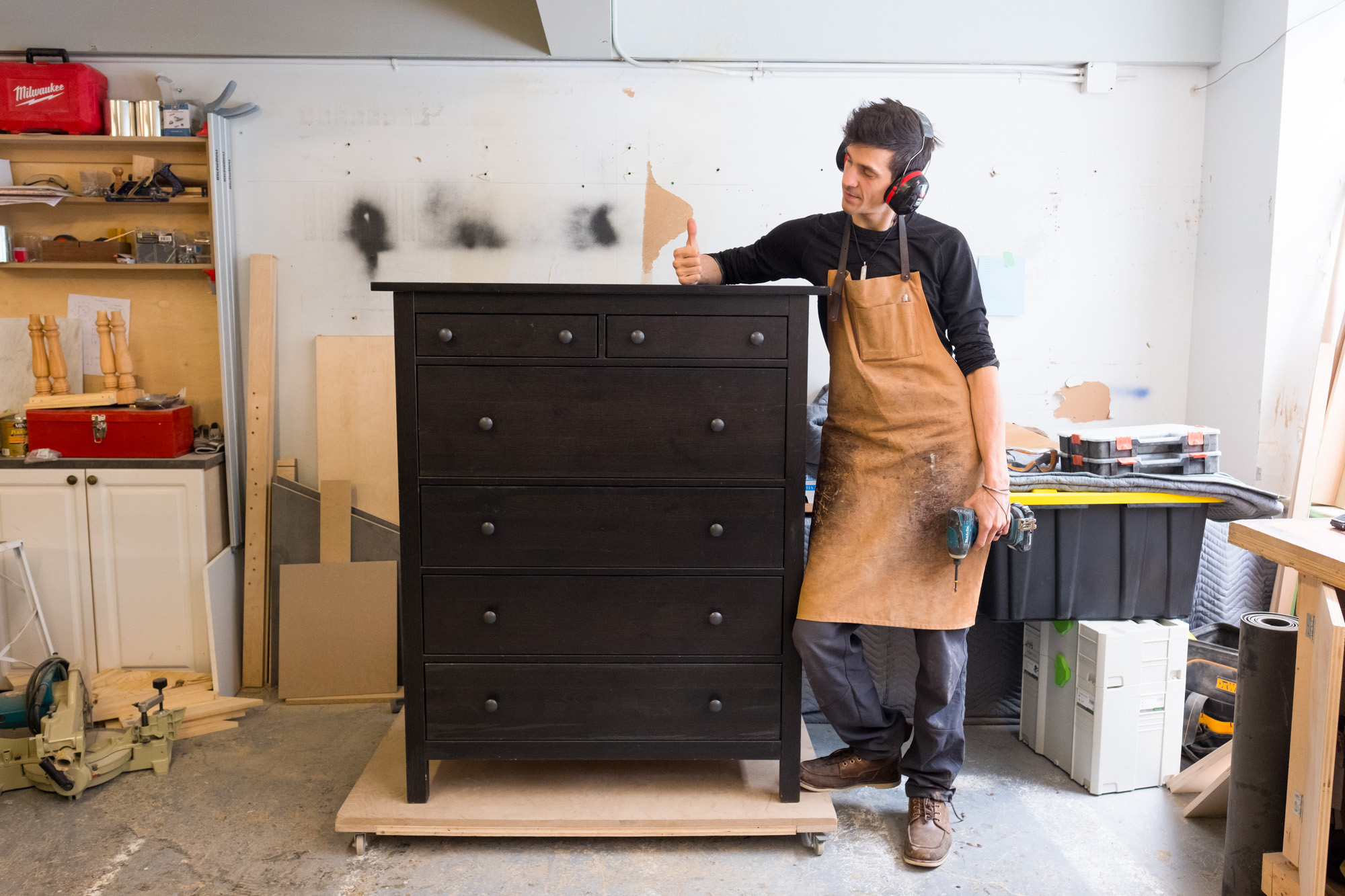 Un portrait de moi après avoir réparé Hemnes.